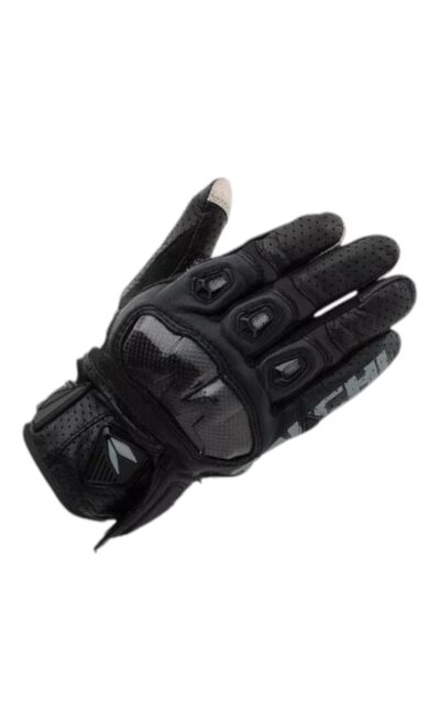 GUANTES MOTOCICLETA CUERO NEGRO TAICHI