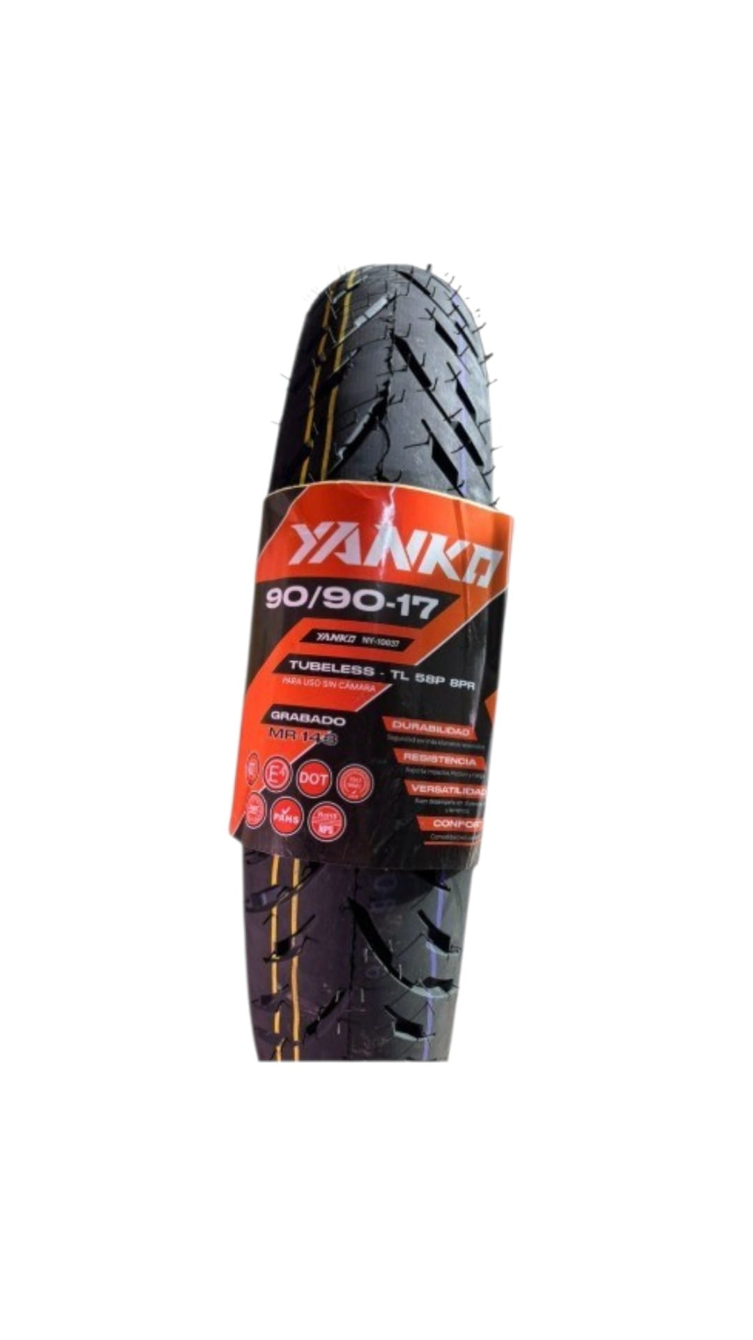 NEUMATICO YANKO CALLE 8PR 90/90-17