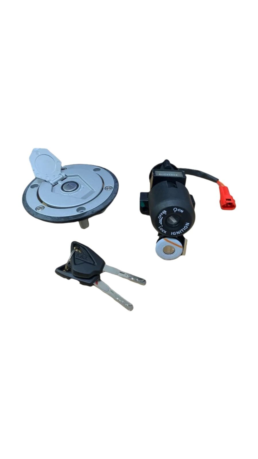 KIT CHAPA ENCENDIDO TVS RAIDER 125 CON TAPA TANQUE